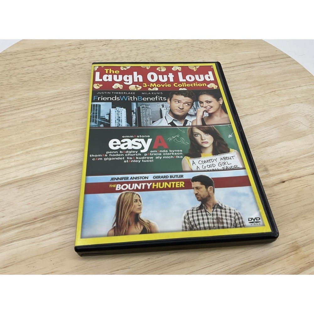 Laugh Out Loud 3-Movie Set DVD Friends With Benefits Easy A & Bounty Hunter